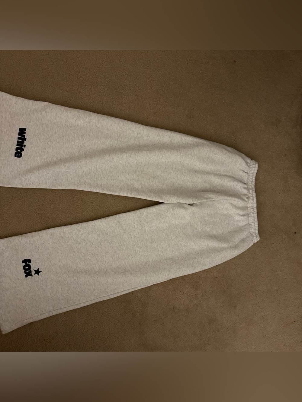 White Fox Boutique Light Gray Wide Leg Sweatpants - Picture 2 of 2